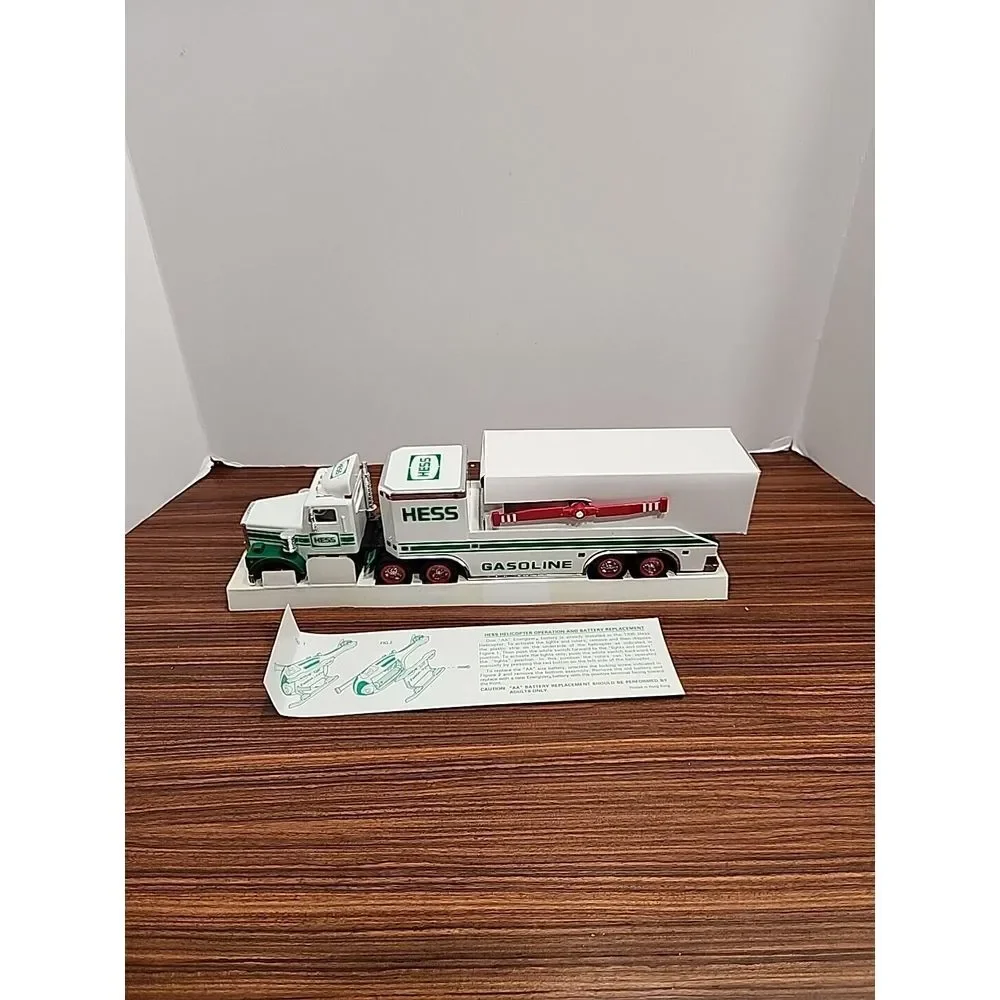 1995 HESS Toy Truck and‎ Helicopter Lights and Sound NEW in box